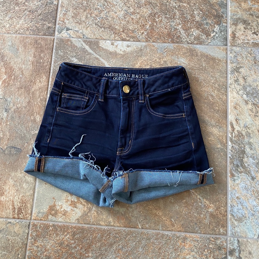 American Eagle High Waisted Denim Jean Shorts